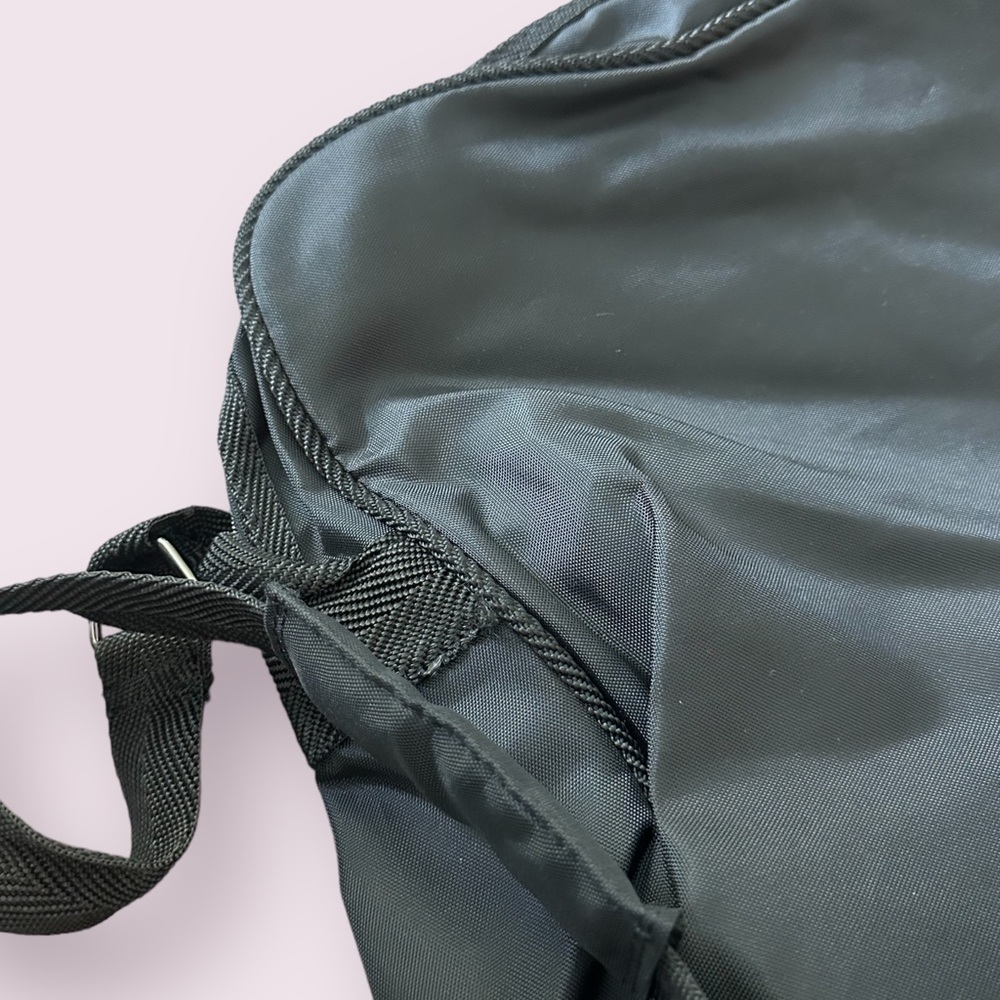 Vintage Pierre Cardin Black Nylon Shoulder Luggage Bag Travel - Picture 9 of 14